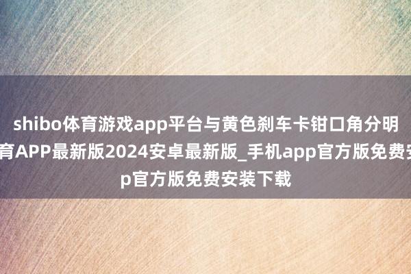 shibo体育游戏app平台与黄色刹车卡钳口角分明-世博体育APP最新版2024安卓最新版_手机app官方版免费安装下载