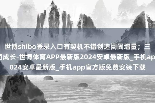 世博shibo登录入口有契机不错创造阛阓增量；三是这个业务会牵引公司成长-世博体育APP最新版2024安卓最新版_手机app官方版免费安装下载