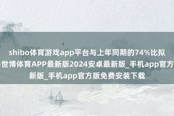 shibo体育游戏app平台与上年同期的74%比拟上升1个百分点-世博体育APP最新版2024安卓最新版_手机app官方版免费安装下载