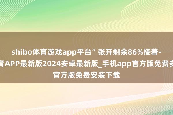 shibo体育游戏app平台”张开剩余86%接着-世博体育APP最新版2024安卓最新版_手机app官方版免费安装下载