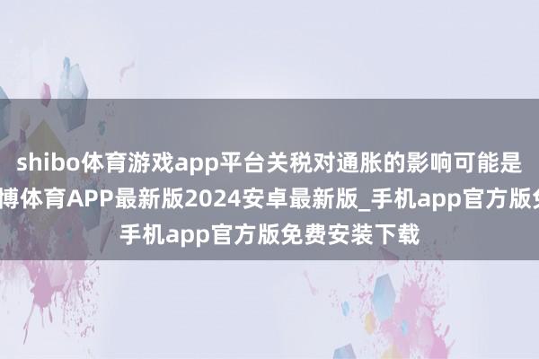 shibo体育游戏app平台关税对通胀的影响可能是顷刻间的-世博体育APP最新版2024安卓最新版_手机app官方版免费安装下载