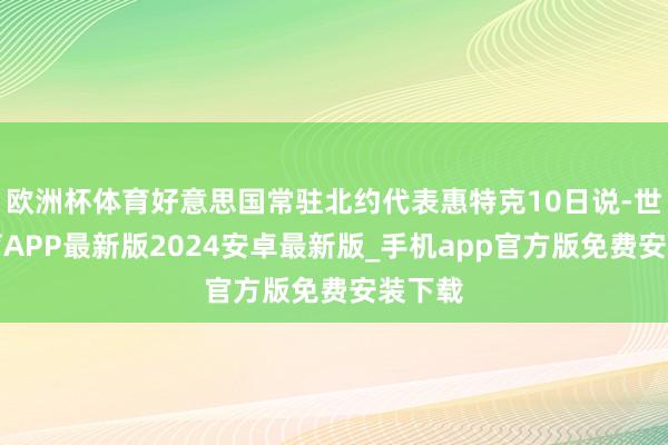 欧洲杯体育好意思国常驻北约代表惠特克10日说-世博体育APP最新版2024安卓最新版_手机app官方版免费安装下载