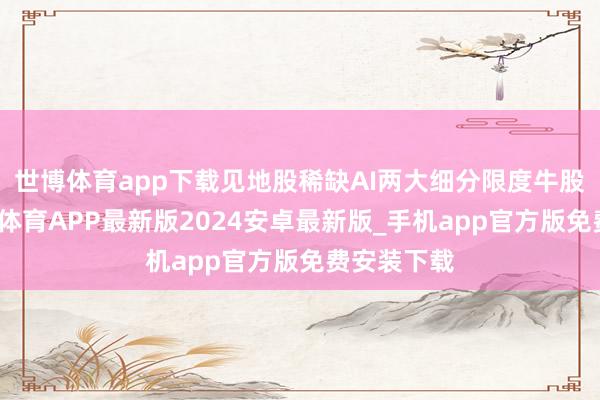 世博体育app下载见地股稀缺AI两大细分限度牛股成群-世博体育APP最新版2024安卓最新版_手机app官方版免费安装下载