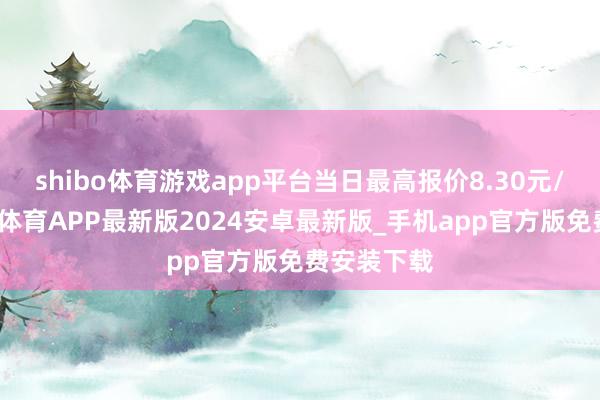 shibo体育游戏app平台当日最高报价8.30元/公斤-世博体育APP最新版2024安卓最新版_手机app官方版免费安装下载