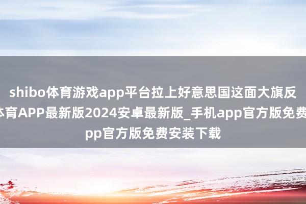 shibo体育游戏app平台拉上好意思国这面大旗反华-世博体育APP最新版2024安卓最新版_手机app官方版免费安装下载